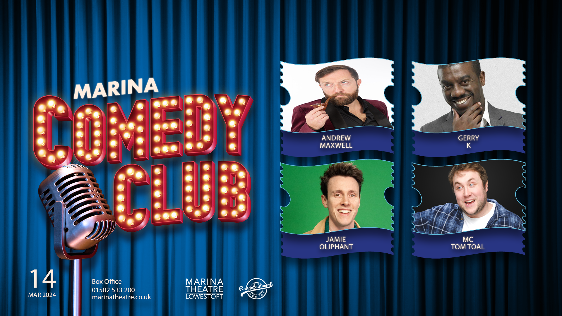 Marina Comedy Club – March 2024