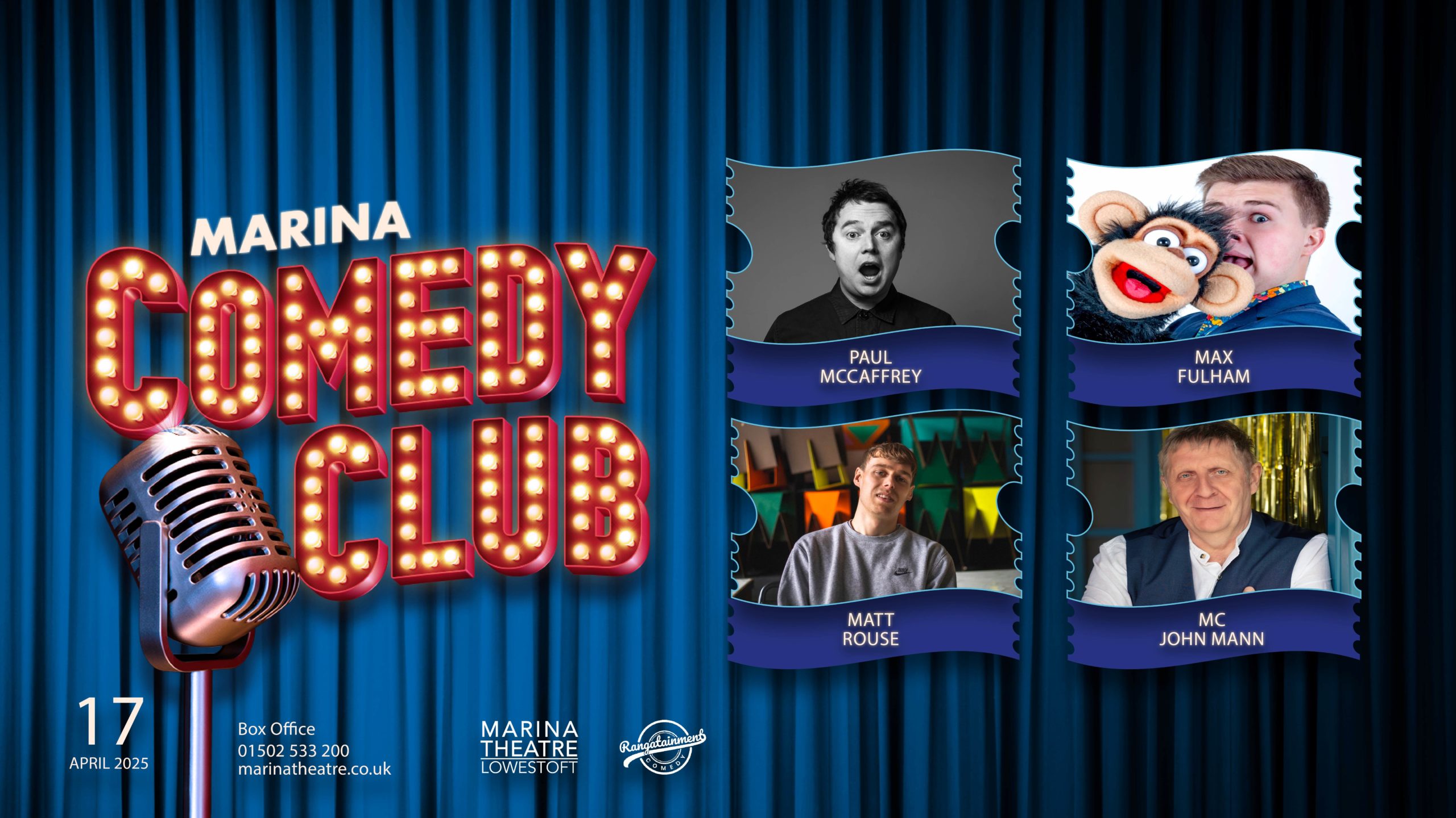 Marina Comedy Club – April 2025