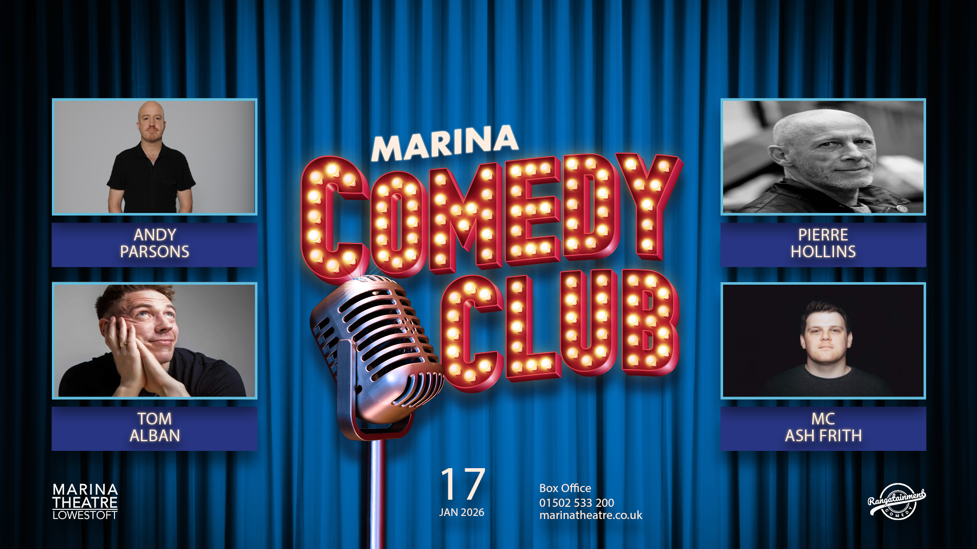 Marina Comedy Club – January 2026