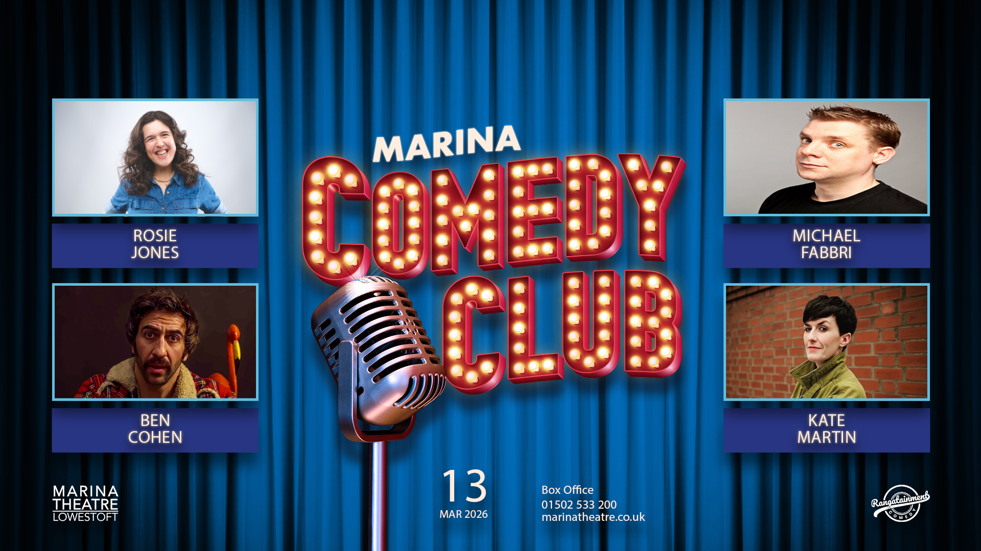 Marina Comedy Club – March 2026
